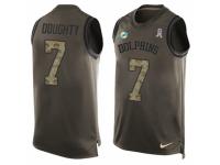 Men Nike Miami Dolphins #7 Brandon Doughty Limited Green Salute to Service Tank Top NFL Jersey