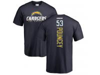 Men Nike Mike Pouncey Navy Blue Backer - NFL Los Angeles Chargers #53 T-Shirt