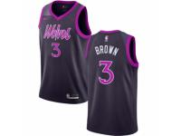 Men Nike Minnesota Timberwolves #3 Anthony Brown Purple NBA Jersey - City Edition