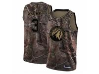 Men Nike Minnesota Timberwolves #3 Anthony Brown Swingman Camo Realtree Collection NBA Jersey