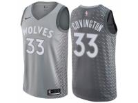 Men Nike Minnesota Timberwolves #33 Robert Covington Gray NBA Jersey - City Edition