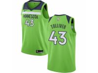 Men Nike Minnesota Timberwolves #43 Anthony Tolliver Green NBA Jersey Statement Edition