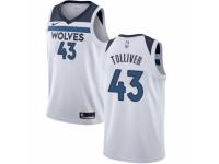 Men Nike Minnesota Timberwolves #43 Anthony Tolliver White NBA Jersey - Association Edition