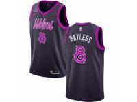 Men Nike Minnesota Timberwolves #8 Jerryd Bayless Purple NBA Jersey - City Edition