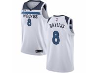 Men Nike Minnesota Timberwolves #8 Jerryd Bayless White NBA Jersey - Association Edition