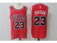 Men Nike NBA Chicago Bulls #23 Michael Jordan Jersey 2017-18 New Season Red Jersey