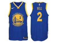 Men Nike NBA Golden State Warriors #2 Jordan Bell Jersey 2017-18 New Season Blue Jersey