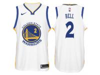 Men Nike NBA Golden State Warriors #2 Jordan Bell Jersey 2017-18 New Season White Jersey