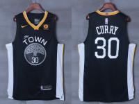 Men Nike NBA Golden State Warriors #30 Stephen Curry Jersey 2017-18 New Season Black Jersey