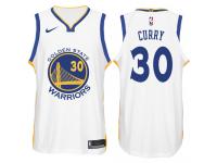 Men Nike NBA Golden State Warriors #30 Stephen Curry Jersey 2017-18 New Season White Jersey