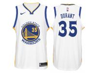 Men Nike NBA Golden State Warriors #35 Kevin Durant Jersey 2017-18 New Season White Jersey