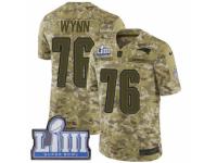 Men Nike New England Patriots #76 Isaiah Wynn Limited Camo 2018 Salute to Service Super Bowl LIII Bound NFL Jersey