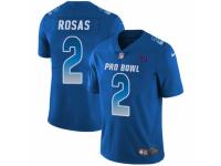 Men Nike New York Giants #2 Aldrick Rosas Limited Royal Blue NFC 2019 Pro Bowl NFL Jersey