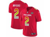 Men Nike New York Jets #2 Jason Myers Limited Red AFC 2019 Pro Bowl NFL Jersey