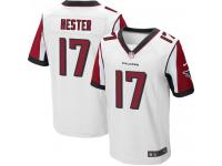 Men Nike NFL Atlanta Falcons #17 Devin Hester Authentic Elite Road White Jersey