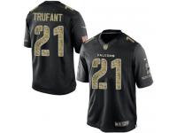 Men Nike NFL Atlanta Falcons #21 Desmond Trufant Black Salute to Service Limited Jersey