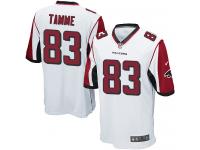 Men Nike NFL Atlanta Falcons #83 Jacob Tamme Road White Game Jersey