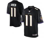 Men Nike NFL Baltimore Ravens #11 Kamar Aiken Black Limited Jersey