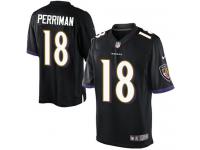 Men Nike NFL Baltimore Ravens #18 Breshad Perriman Black Limited Jersey