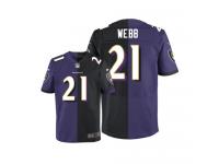 Men Nike NFL Baltimore Ravens #21 Lardarius Webb Team Two Tone Limited Jersey