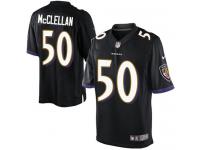 Men Nike NFL Baltimore Ravens #50 Albert McClellan Black Limited Jersey