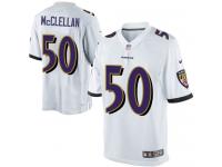 Men Nike NFL Baltimore Ravens #50 Albert McClellan Road White Limited Jersey