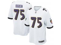 Men Nike NFL Baltimore Ravens #75 Jonathan Ogden Road White Game Jersey