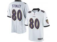 Men Nike NFL Baltimore Ravens #80 Brandon Stokley Road White Limited Jersey