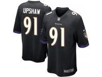 Men Nike NFL Baltimore Ravens #91 Courtney Upshaw Black Game Jersey