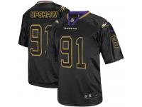 Men Nike NFL Baltimore Ravens #91 Courtney Upshaw Lights Out Black Limited Jersey