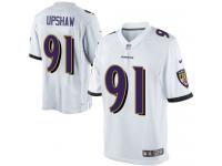 Men Nike NFL Baltimore Ravens #91 Courtney Upshaw Road White Limited Jersey