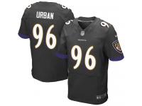 Men Nike NFL Baltimore Ravens #96 Brent Urban Authentic Elite Black Jersey