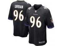 Men Nike NFL Baltimore Ravens #96 Brent Urban Black Game Jersey