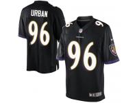Men Nike NFL Baltimore Ravens #96 Brent Urban Black Limited Jersey