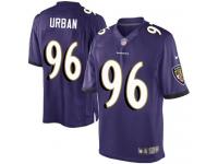 Men Nike NFL Baltimore Ravens #96 Brent Urban Home Purple Limited Jersey