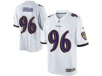 Men Nike NFL Baltimore Ravens #96 Brent Urban Road White Limited Jersey
