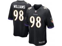 Men Nike NFL Baltimore Ravens #98 Brandon Williams Black Game Jersey
