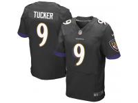 Men Nike NFL Baltimore Ravens Justin Tucker Authentic Elite Black 9 New Jersey
