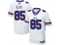 Men Nike NFL Buffalo Bills #85 Charles Clay Authentic Elite Road White Jersey