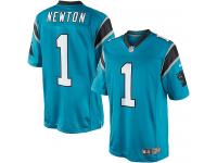 Men Nike NFL Carolina Panthers #1 Cam Newton Blue Limited Jersey