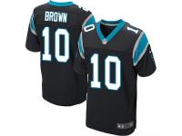 Men Nike NFL Carolina Panthers #10 Corey Brown Authentic Elite Home Black Jersey