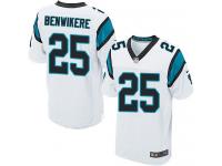 Men Nike NFL Carolina Panthers #25 Bene Benwikere Authentic Elite Road White Jersey