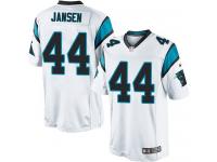Men Nike NFL Carolina Panthers #44 J.J. Jansen Road White Limited Jersey