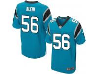Men Nike NFL Carolina Panthers #56 A.J. Klein Authentic Elite Blue Jersey