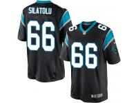 Men Nike NFL Carolina Panthers #66 Amini Silatolu Home Black Limited Jersey