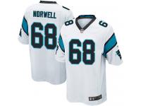 Men Nike NFL Carolina Panthers #68 Andrew Norwell Road White Game Jersey