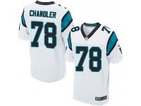 Men Nike NFL Carolina Panthers #78 Nate Chandler Authentic Elite Road White Jersey