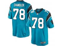 Men Nike NFL Carolina Panthers #78 Nate Chandler Blue Limited Jersey