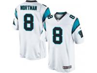Men Nike NFL Carolina Panthers #8 Brad Nortman Road White Limited Jersey