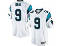 Men Nike NFL Carolina Panthers #9 Graham Gano Road White Limited Jersey
